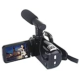 Videokamera-Camcorder, 3,0-Zoll-LCD-Videokamera-Camcorder, Anti-Shake-Full-HD-Vlogging-Kamera mit Externem…