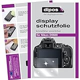 dipos I 6X Schutzfolie klar kompatibel mit Nikon D5600 Folie Displayschutzfolie
