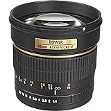 Bower SLY85N Teleobjektiv für Nikon (altes Modell, 85 mm, f/1.4, Highspeed-Mitteltöner)