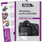 dipos I 6X Schutzfolie klar kompatibel mit Canon EOS 80D Folie Displayschutzfolie