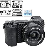 KIWIFOTOS Kamera-Aufkleber, Schutzaufkleber, Schutzfolie für Sony Alpha a6000 + 16–50 mm Objektiv-Kits,…