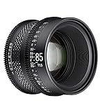 XEEN CF Cinema 85mm T1,5 Canon EF Vollformat – professionelles Cine-Objektiv – Carbon Linsenzylinder…