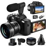 Mo-nitech Digitalkamera für Fotografie und Video, 4K Kompaktkamera Autofokus,48MP fotokamera für Vlogging…
