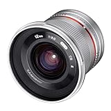 SAMYANG 12mm F2.0 Objektiv für Fuji X – Weitwinkel Objektiv Festbrennweite manueller Fokus Foto Objektiv…