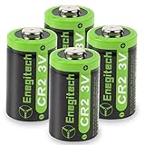 Enegitech CR2 3 V Lithium-Batterie, 3 Volt DLCR2 Einwegbatterien für Golf-Entfernungsmesser, Babyphone,…