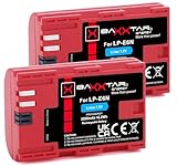 Baxxtar LP-E6N 2250mAh Batterie d'appareil Photo 2X - Avec Infochip - Système de Batterie Intelligent…
