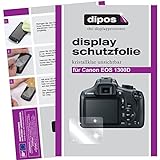dipos I 6X Schutzfolie klar kompatibel mit Canon EOS 1300D Folie Displayschutzfolie