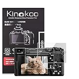 kinokoo Displayschutzfolie für Sony A6700 Digitalkamera, 0,25 mm, Härtegrad 9H, gehärtetes Glas, blasenfrei,…