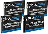 Blumax 4X Akku kompatibel mit Siemens SL78 / SL-78H Li-Ion 830mAh