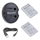 Newmowa Ersatz Akku EN-EL5 (2er Pack) und Tragbar Micro USB Ladegerät Kit für Nikon Coolpix P530, P520,…