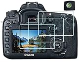 HUIPUXIANG Displayschutz Displayschutzfolie für Canon EOS 6D Mark II Kamera mit Blitzschuh-Abdeckung,…