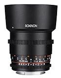 Rokinon Cine DS DS85M-N 85 mm T1.5 AS IF UMC Full Frame Cine Fixed Objektiv für Nikon