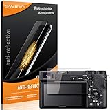 SWIDO Schutzfolie für Sony Alpha 6500 [2 Stück] Anti-Reflex MATT Entspiegelnd, Hoher Härtegrad, Schutz…