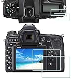 ULBTER Displayschutzfolie für Nikon D750 D780 Kamera - 2 + 2 Stück, panzer 0,3 mm Härtegrad 9H, gehärtetes…
