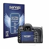 Savvies 6 Stück Schutzfolie für Nikon D7200 Displayschutz-Folie Ultra-Transparent