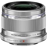 OM System Olympus M.Zuiko Digital 25 mm F1.8 Silber für Micro Four Thirds Systemkamera, kompaktes Design,…