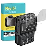 Rieibi Canon V10 Displayschutzfolie, 0,25 mm, Härtegrad 9H für Canon PowerShot V10, 3 Stück
