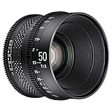 XEEN CF Cinema 50mm T1,5 PL Vollformat – professionelles Cine-Objektiv – Carbon Linsenzylinder – extrem…