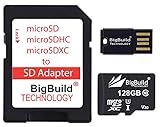 eMemoryCards 128GB ultraschnelle 100MB/s U3 microSDXC Speicherkarte Kompatibel mit für Sony Handycam…