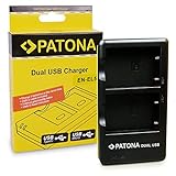 PATONA Dual Ladegerät für EN-EL5 Akkus Kompatibel mit Nikon CoolPix 3700 4200 5900 6000 7900