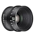 XEEN CF Cinema 50mm T1,5 für Canon EF Vollformat – professionelles Cine-Objektiv – Carbon Linsenzylinder…