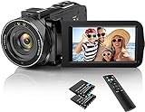 Videokamera Camcorder 1080P 30FPS 36MP Vlogging Kamera Recorder für YouTube, Digital Camcorder mit IR…