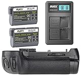 ayex Batteriegriff Passend für Nikon D800, D810 inkl. 2 x ayex EN-EL15B Akku u. 1 x ayex USB Dual- Ladegerät…