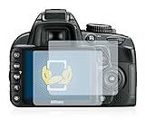BROTECT (2 Stück Schutzfolie für Nikon D3100 Displayschutz Folie Ultra-Klar