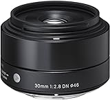 Sigma 30mm F2,8 DN Art Objektiv (46mm Filtergewinde) für Micro Four Thirds Objektivbajonett schwarz