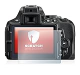upscreen Schutzfolie für Nikon D5600 – Kristall-klar, Kratzschutz, Anti-Fingerprint
