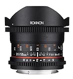 Rokinon Cine DS 12 mm T3.1 Ultra Wide Cine Fischaugenobjektiv für Nikon DSLR-Kameras - Full Frame kompatibel