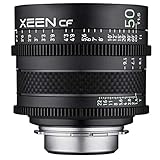ROKINON XEEN Cf 50 mm T1.5 Pro Cinema Lens with Carbon Fiber Construction & Luminous Markings for ARRI…