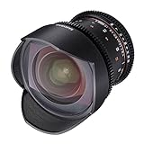Samyang 14/3,1 Objektiv Video DSLR II Canon EF manueller Fokus Videoobjektiv 0,8 Zahnkranz Gear, Weitwinkelobjektiv…