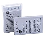 DSTE 2-Pack Ersatz Batterie Akku für Nikon EN-EL5 Coolpix P510 P520 P530 P5000 P5100 P6000 S10 3700…
