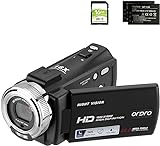 ORDRO V12 Videokamera Camcorder Full HD 1080P 30FPS Infrarot Nachtsichtkamera 3.0 Zoll LCD Bildschirm…