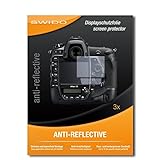 SWIDO Displayschutzfolie für Nikon D5 [3 Stück] Anti-Reflex MATT Entspiegelnd, Extrem Kratzfest, Schutz…