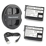 Newmowa Ersatz Akku EN-EL15 (2er Pack) und Tragbar Micro USB Ladegerät Kit für Nikon EN-EL15 und Nikon…