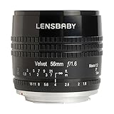 Lensbaby Velvet 56 Nikon F/Brennweite 56 mm, Blende f/1,6/1:2 Makro Vergrößerung mit 13 cm Naheinstellgrenze…