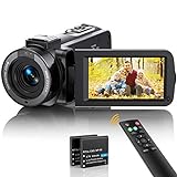 Ahlirmoy Videokamera Camcorder FHD 1080p 36MP Vlogging Kamera für YouTube IR Nachtsicht 30FPS Digitalkamera…