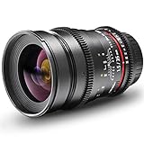 Walimex Pro VDSLR 35mm 1:1,5 Foto- und Videoobjektiv für Nikon F Objektivbajonett schwarz (manueller…
