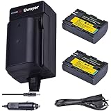 Uwayor LP-E6 Batterien Ladegerät für Canon LP-E6, LP-E6N and Canon EOS R,R5,R6,5D Mark II III IV, 5Ds,…