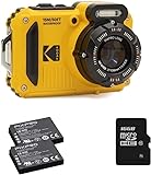 KODAK Pixpro Pack WPZ2 Kamera + 2 Akkus + 1 SD-Karte – kompakt 16 Megapixel, wasserdicht bis zu Einer…
