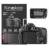 kinokoo Gehärtetes Glas für Canon EOS 70D/80D/90D Kristallklarer Film Canon 70D 80D Displayschutzfolie…