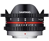 SAMYANG 14007,5T3.8M T3.8 Cine UMC Fish-Eye Objektiv für Anschluss MFT (7,5mm)