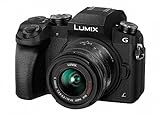 Panasonic LUMIX DMC-G7KEB-K Professionelle Kamera mit 14-42 mm Objektiv, Schwarz