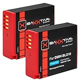 Baxxtar PRO DMW-BLG10 E DMW-BLE9 E BP-DC15 E Akku Pack (1000mAh) Kompatibel mit Panasonic Lumix DC LX100…