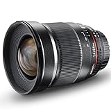 Walimex Pro 24mm 1:1,4 DSLR-Weitwinkelobjektiv für Canon EF Objektivbajonett schwarz (manueller Fokus,…