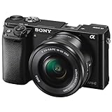 Sony Alpha 6000 Systemkamera (24 Megapixel, 7,6 cm (3") LCD-Display, Exmor APS-C Sensor, Full-HD, High…