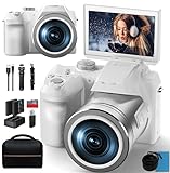 Monitech 64MP Digitalkamera für Fotografie und Video, 4K Vlogging Kamera für YouTube mit 3'' Flip Screen,…