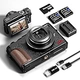 NBD K100 Digitalkamera, 4K, 56 MP Kameras für Fotografie, Vlogging Kamera für YouTube mit 16 fachem…
